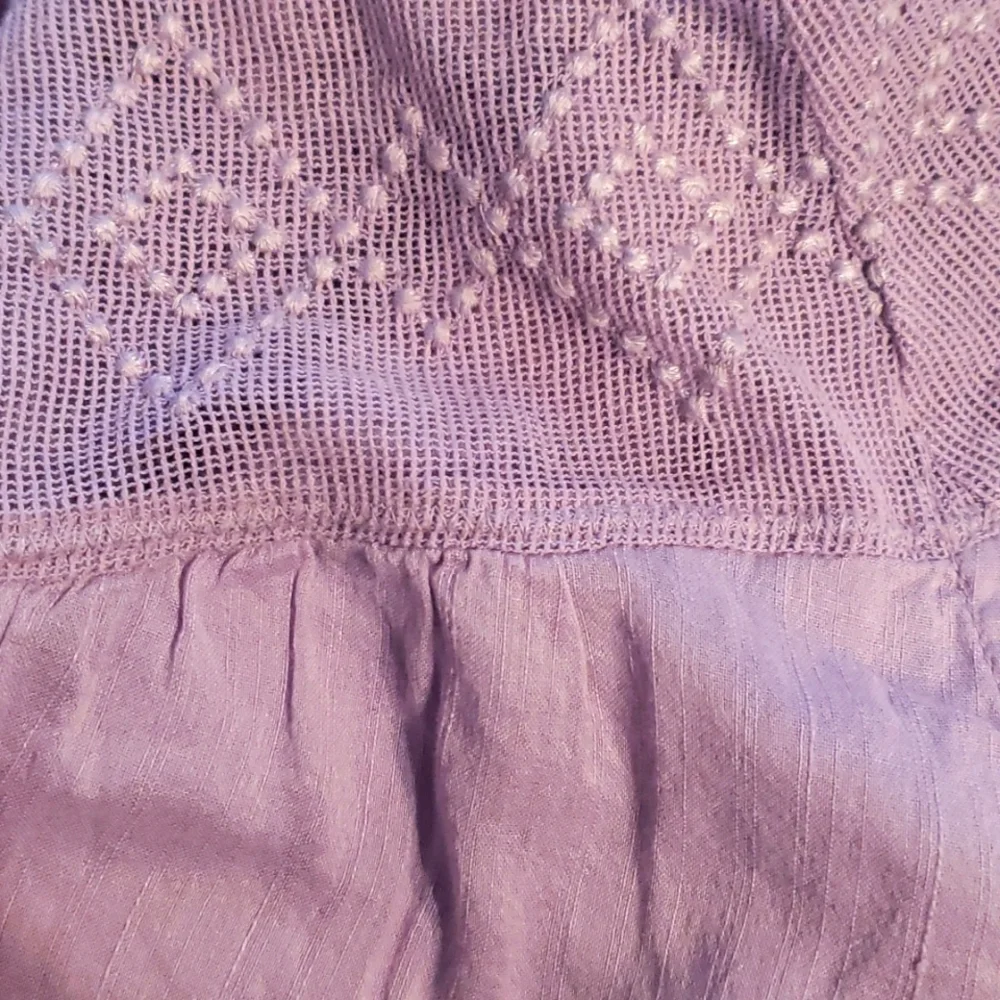 LUCKY BRAND Sleeveless Button-Up Geo Embroidered Tank Blouse XL EUC - Picture 3 of 6